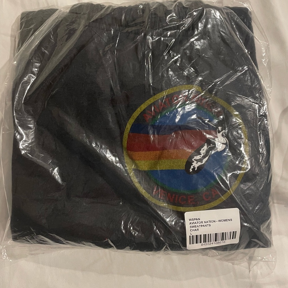 AVIATOR NATION SWEATPANTS - CHARCOAL
